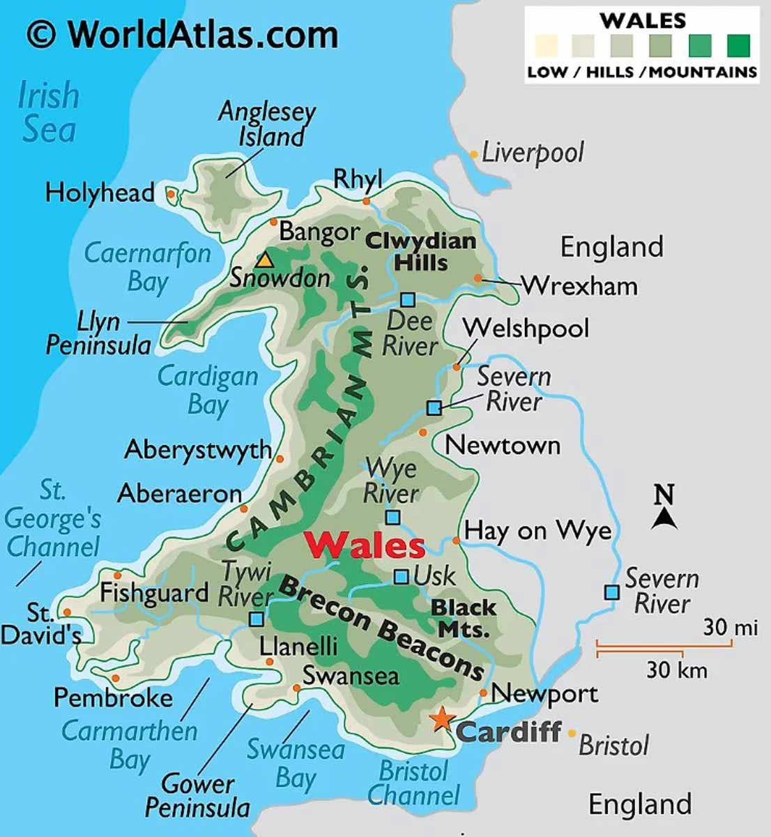 Current map Wales