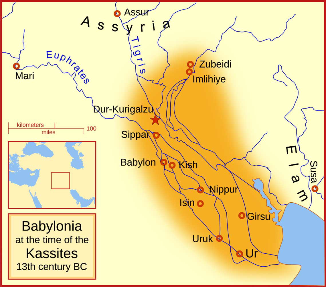 Map Kassite Babylonia