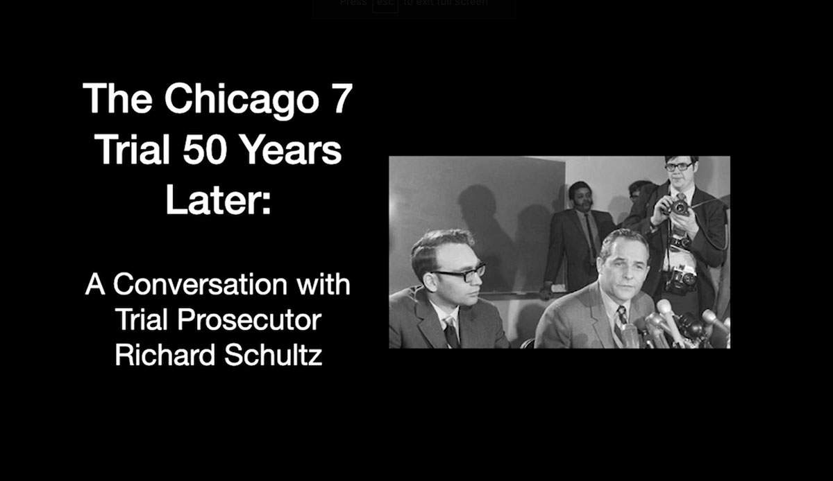 Richard Schultz prosecutor Chicago 7