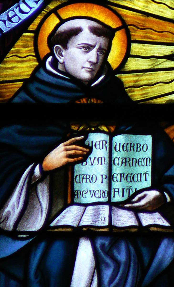 Thomas Aquinas Stained Glass