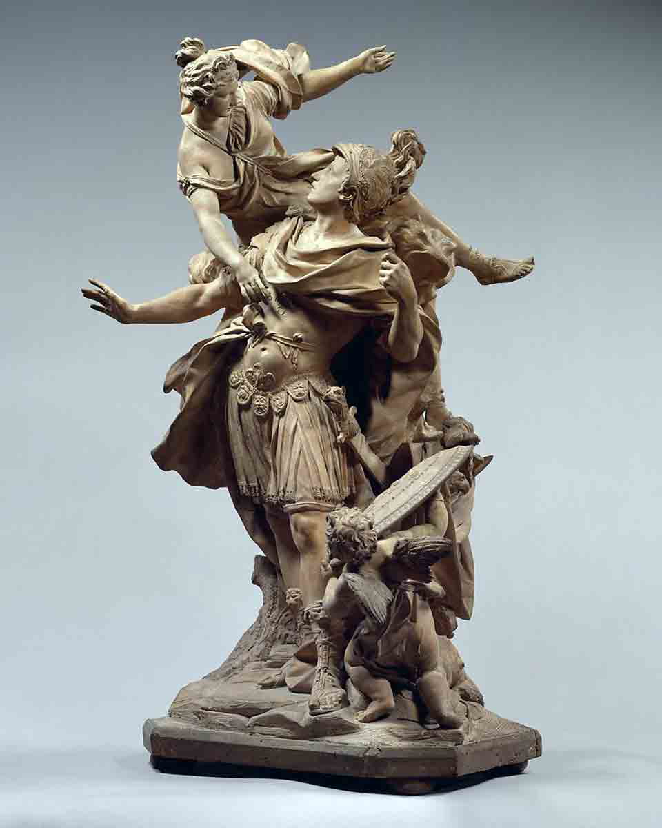 Venus giving arms to aeneas