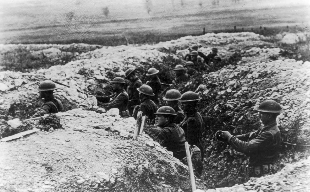american soldiers trenches wwi france 1918