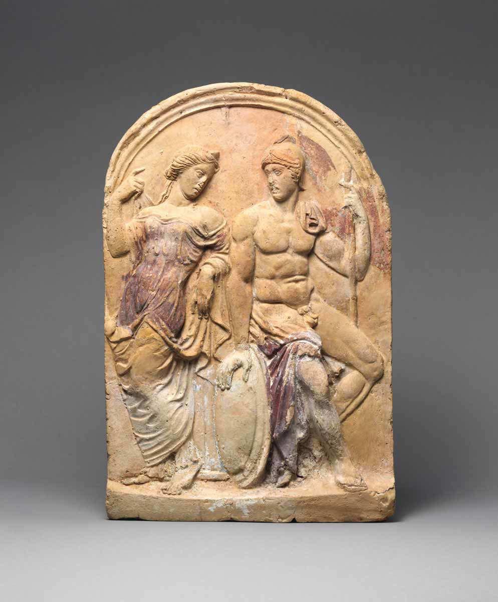 antefix mars venus terracotta