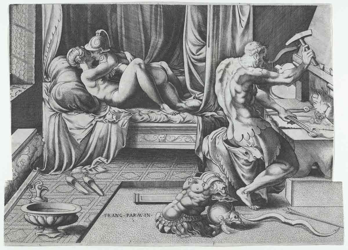 ares aphrodite affair engraving