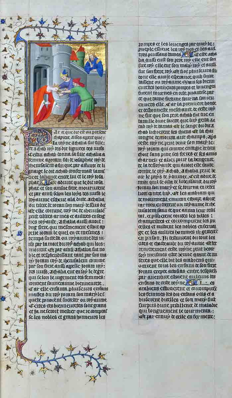athaliah queen of judah dragged from the temple folio