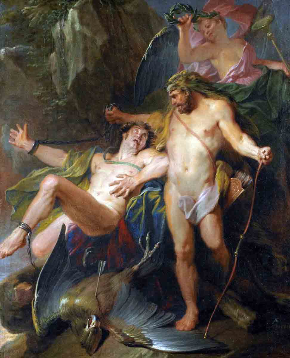 bertin hercules freeing prometheus twelve labors