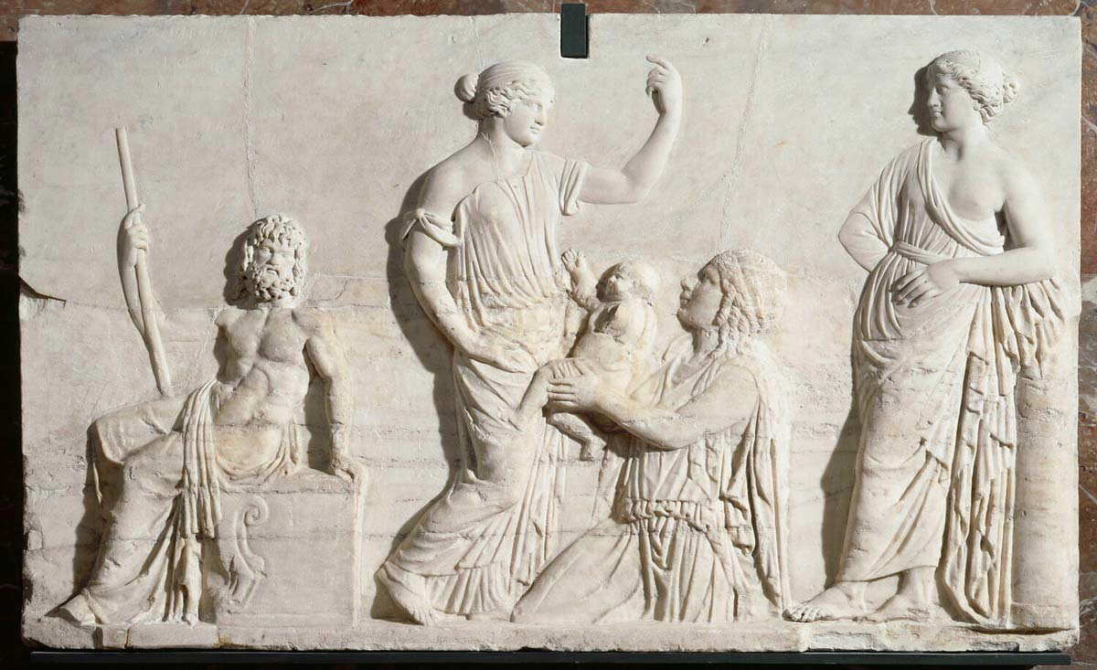 birth erichthonios relief athena