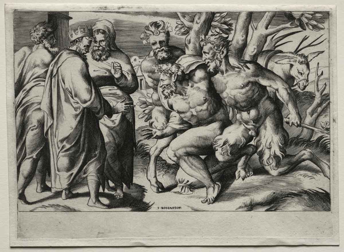 bonasone silenus midas engraving