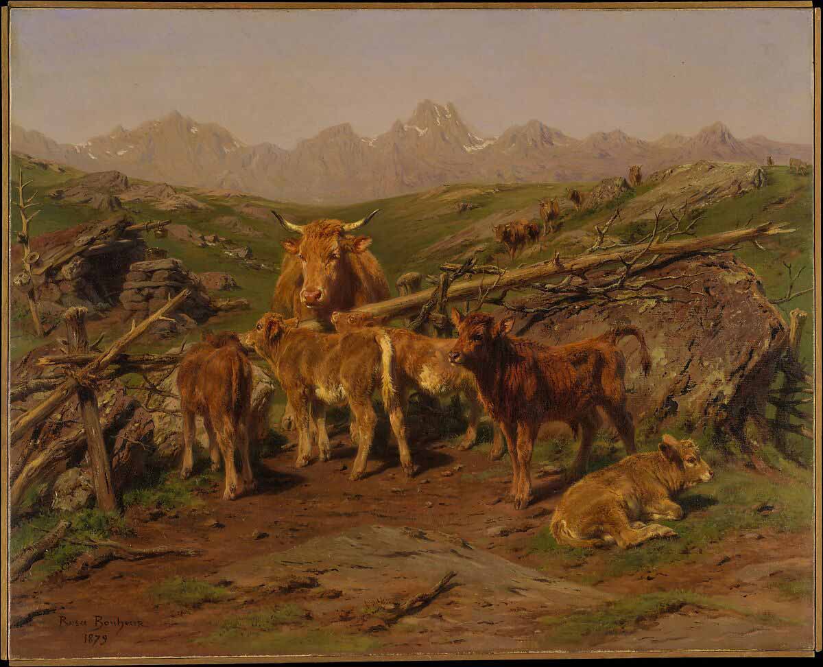 bonheur calves painting