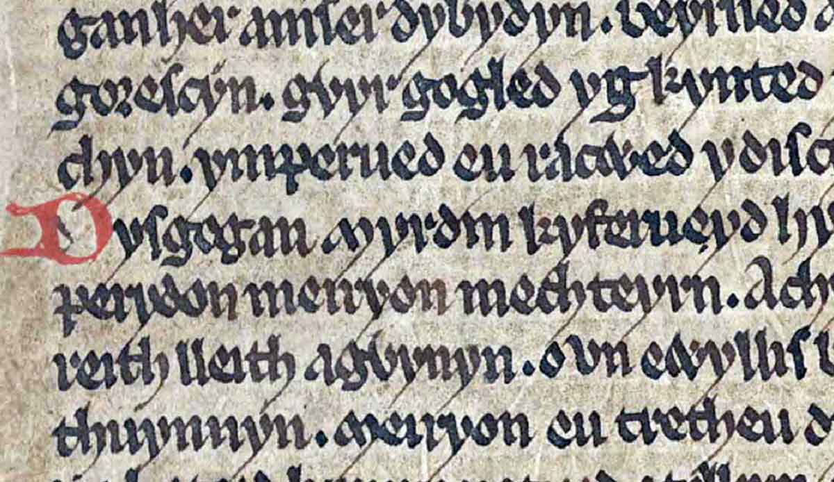 book taliesin folio 6r myrddin armes prydein