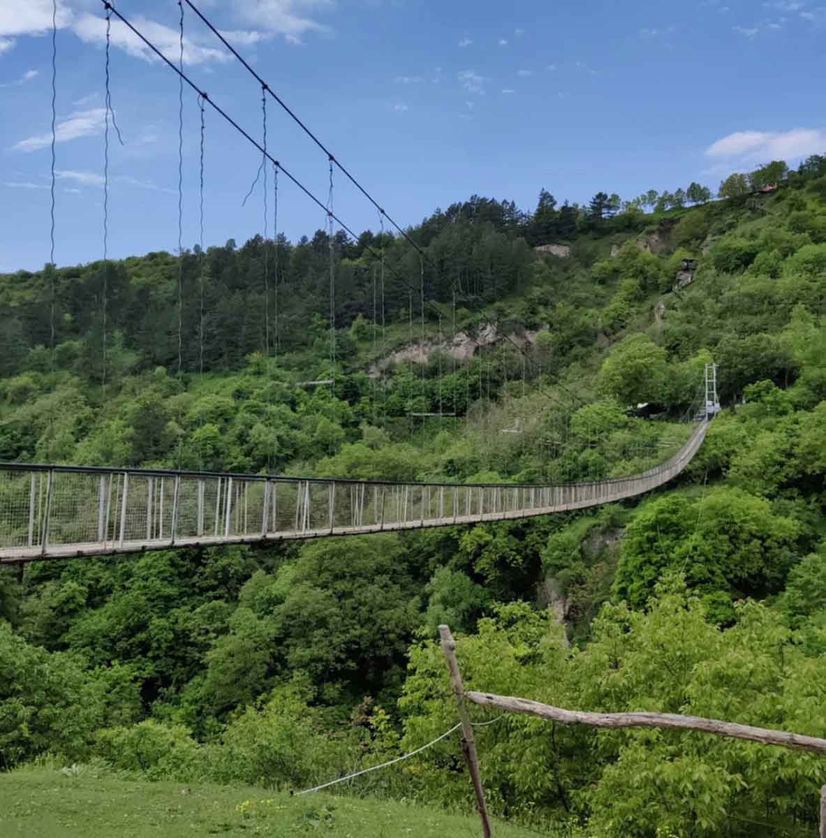 bridge over gorge old khndzoresk armenia