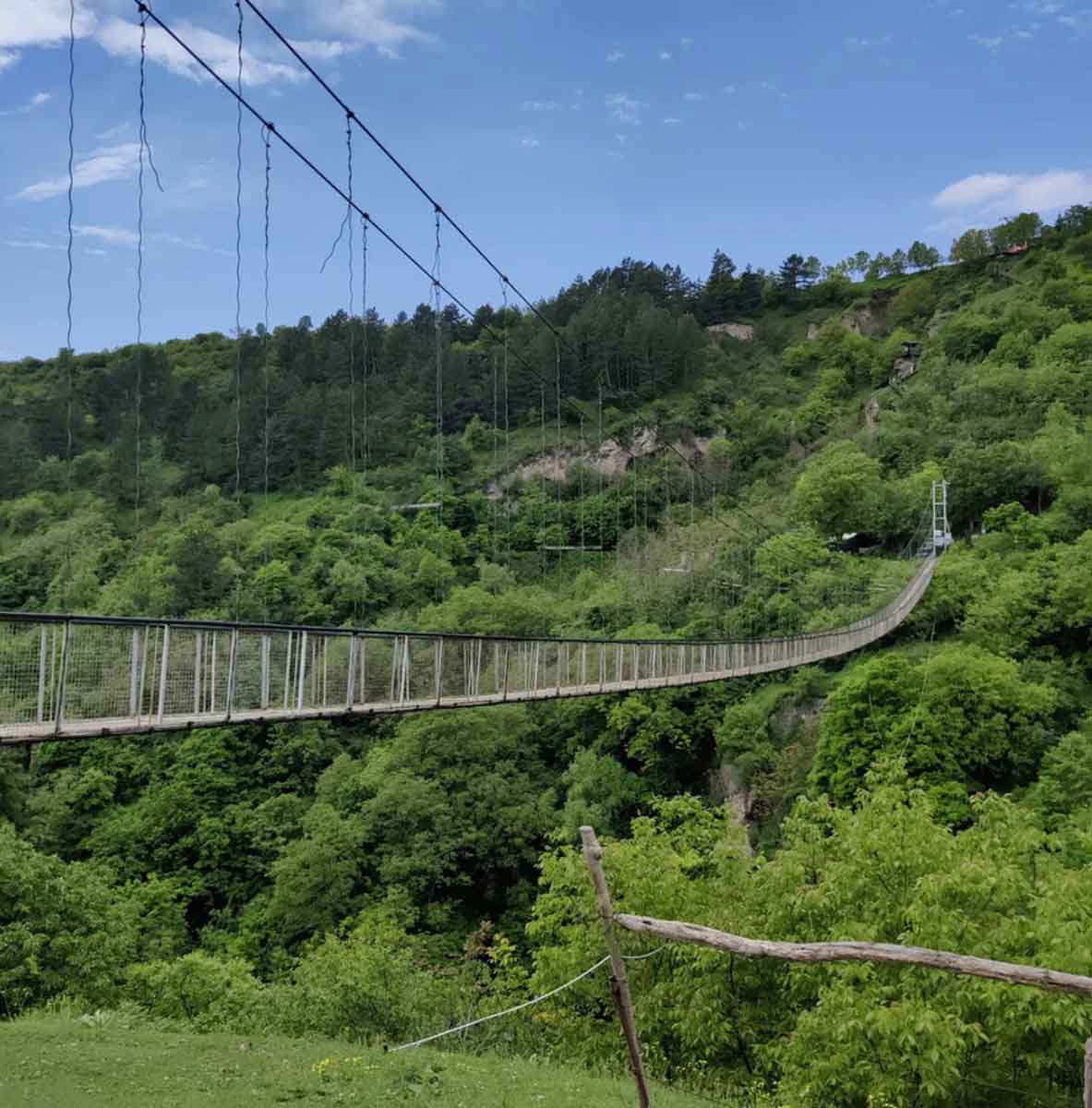 bridge over gorge old khndzoresk armenia