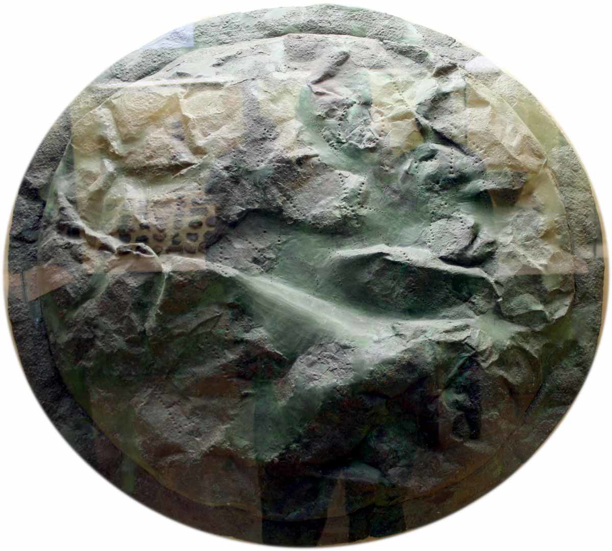 bronze spartan shield aspis pylos