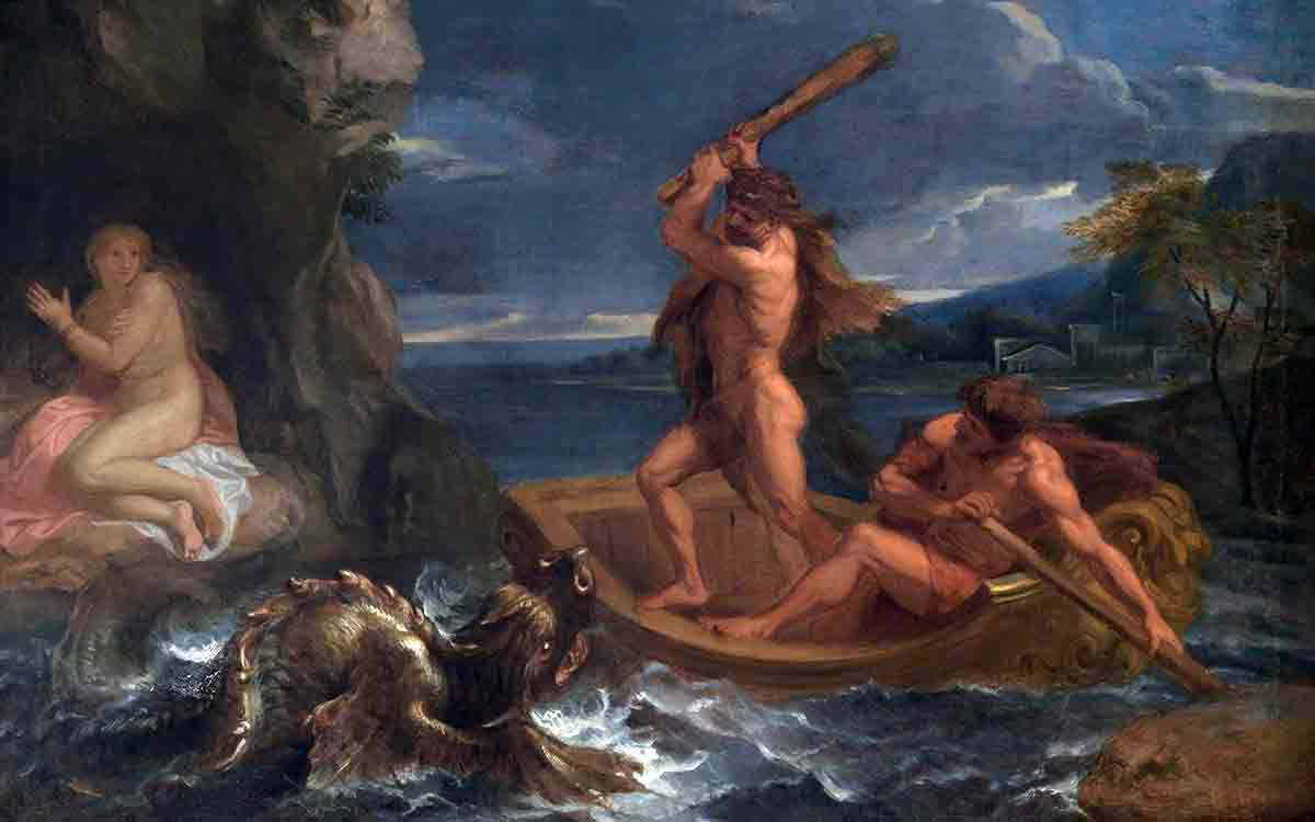 brun heracles frees hesione twelve labors