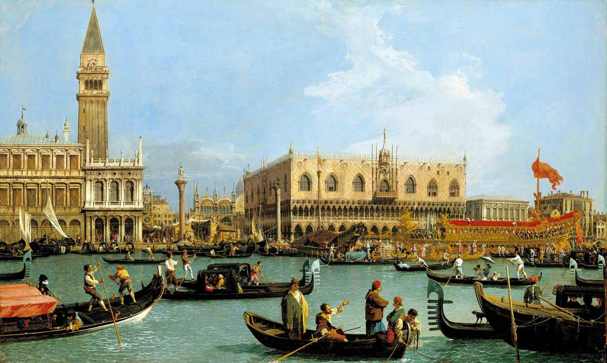 canaletto bacino san marco ascension day painting
