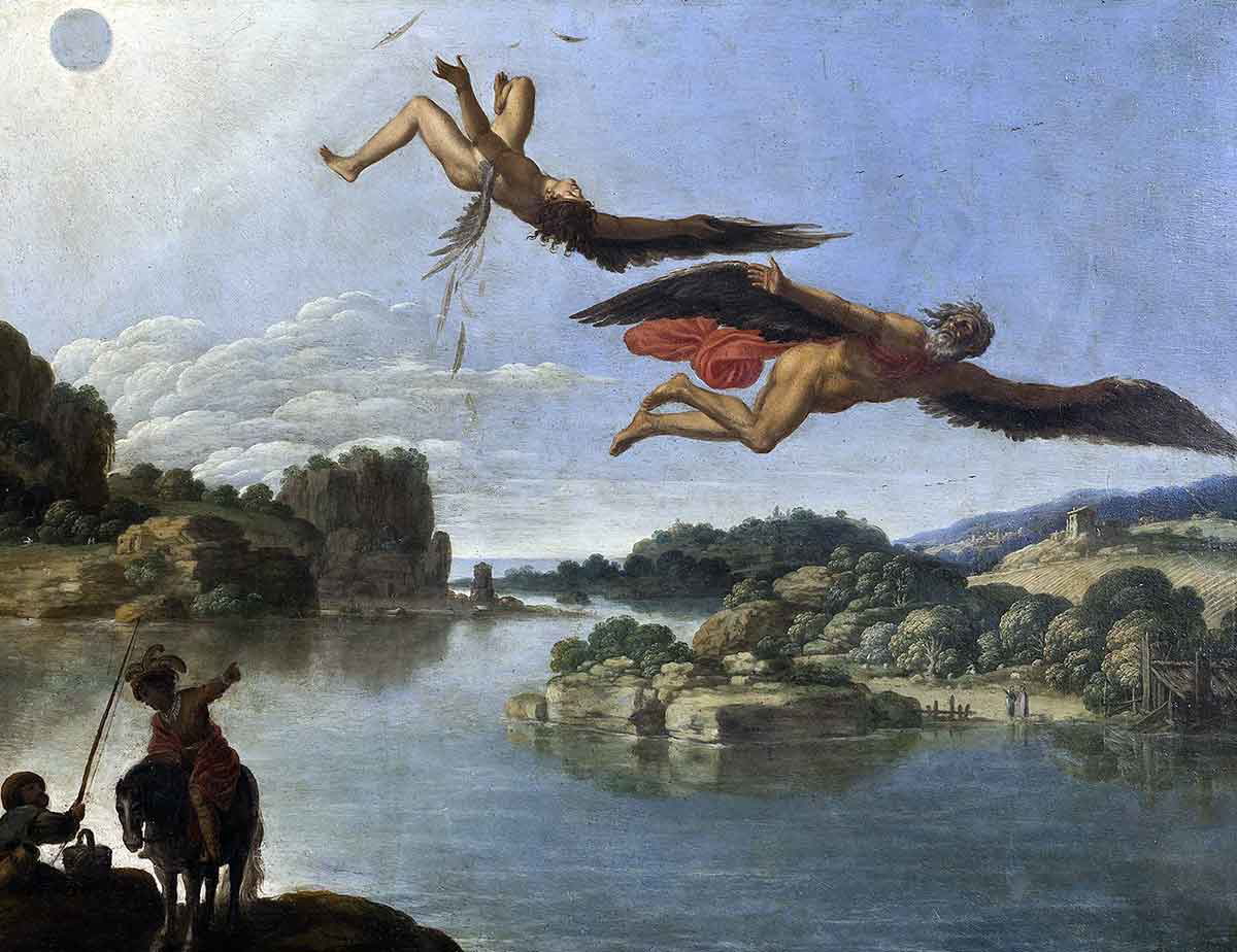 carlo saraceni fall icarus painting