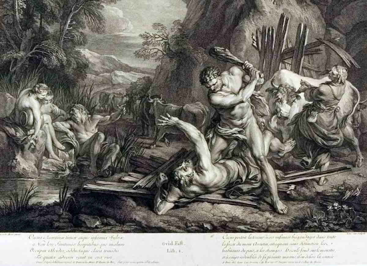 cars hercules killing cacus print