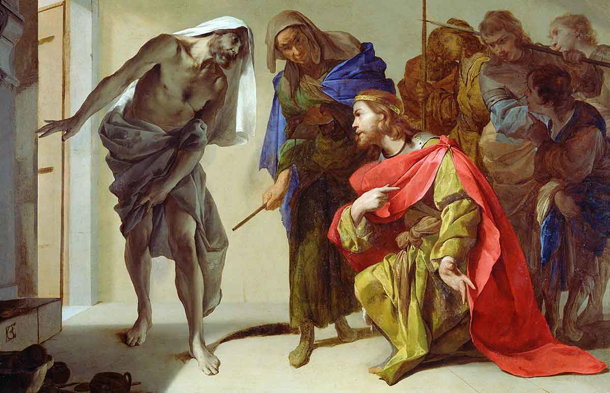 cavallino the shade of samuel invoked by saul painting