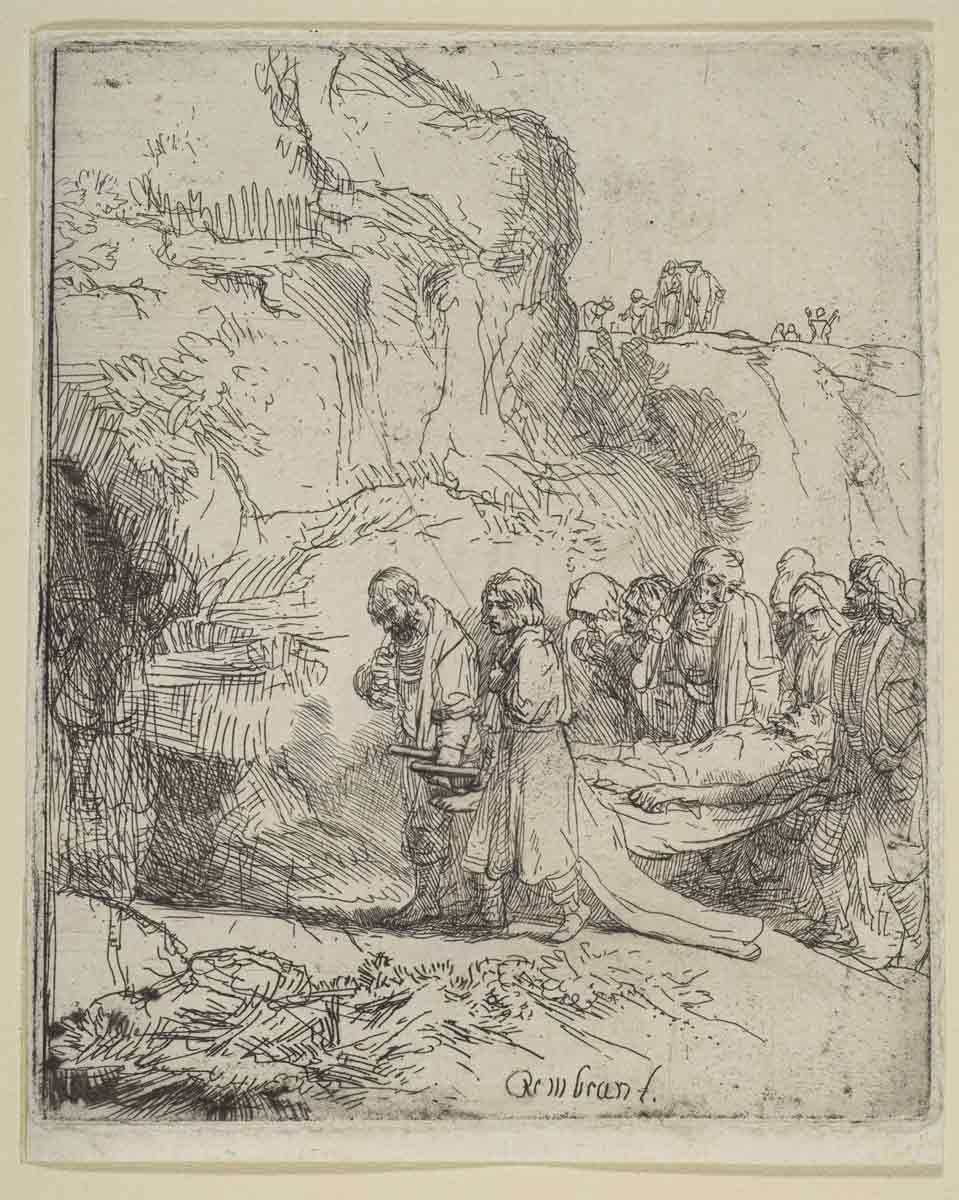 christ carried to tomb rembrandt sign of jonah