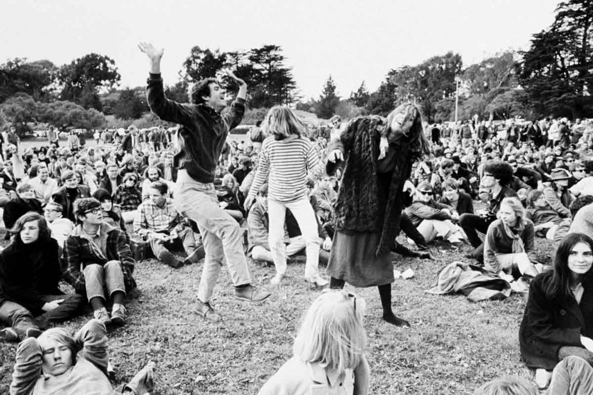 counterculture youth in park