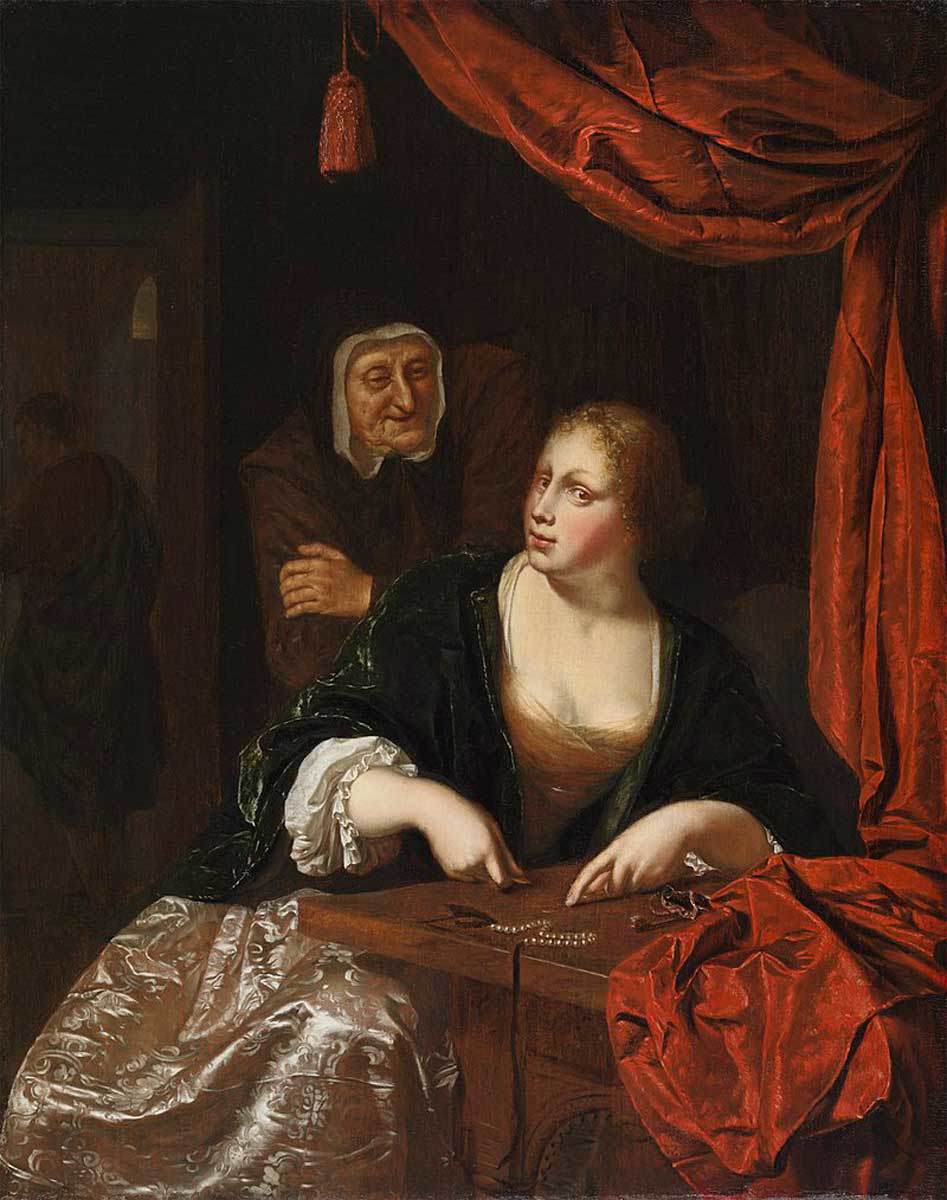 courtesan counting money mieris samuel johnson