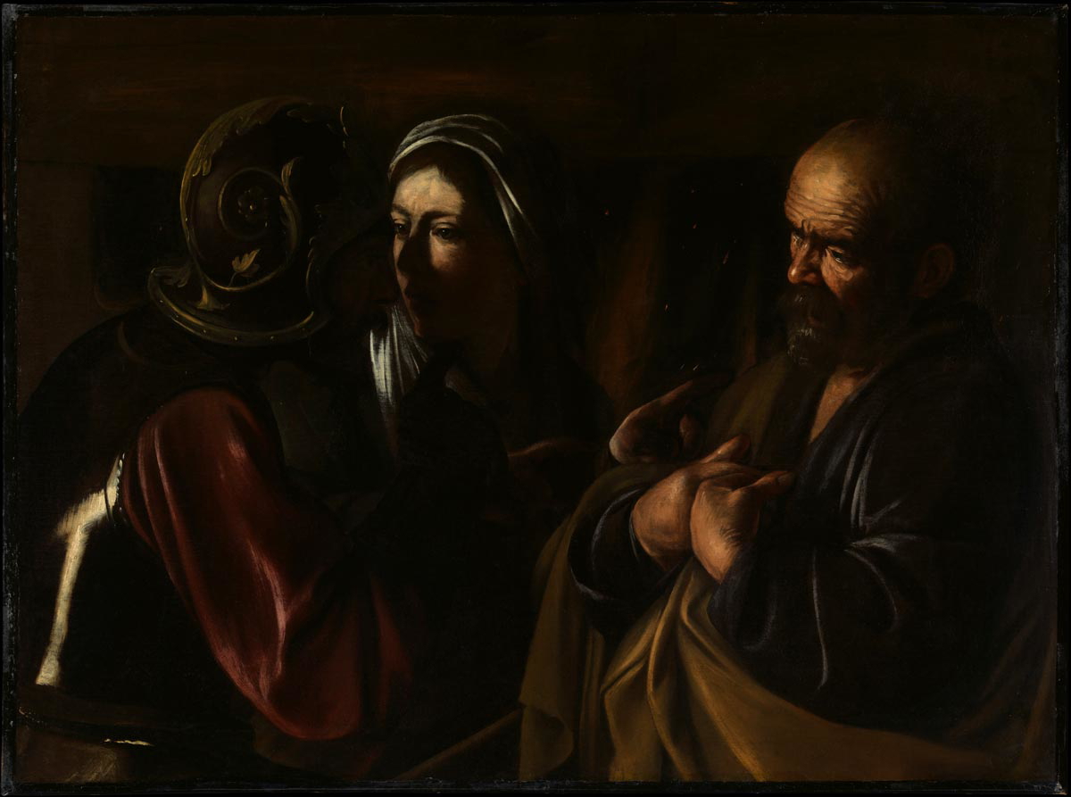 denial of saint peter caravaggio