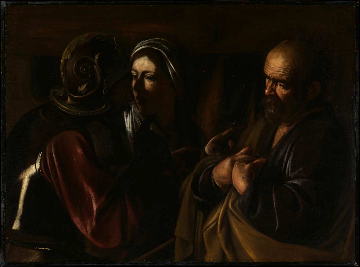 denial of saint peter caravaggio