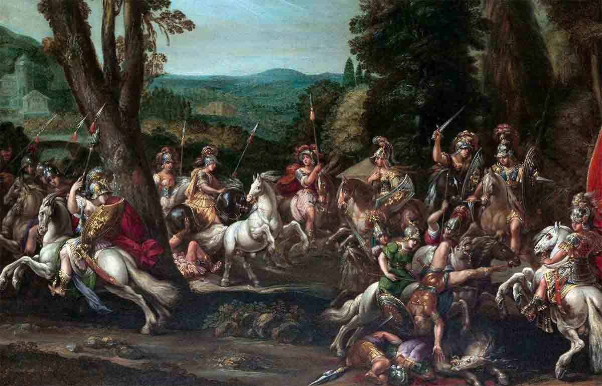 deruet triumph amazons painting