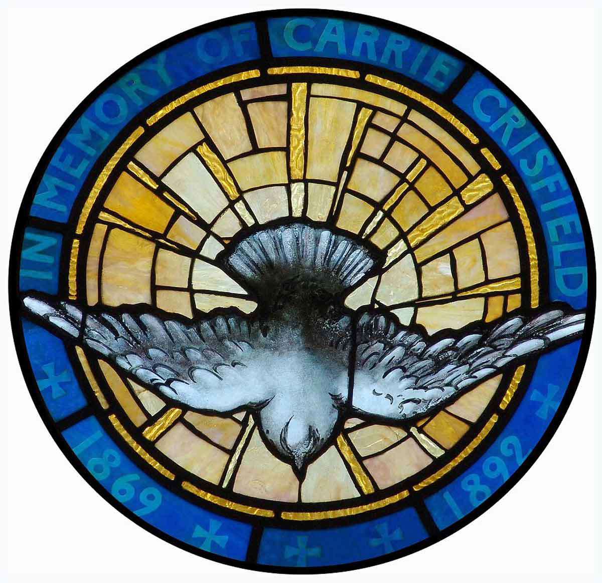 descending dove stained glass fruit of the spirit