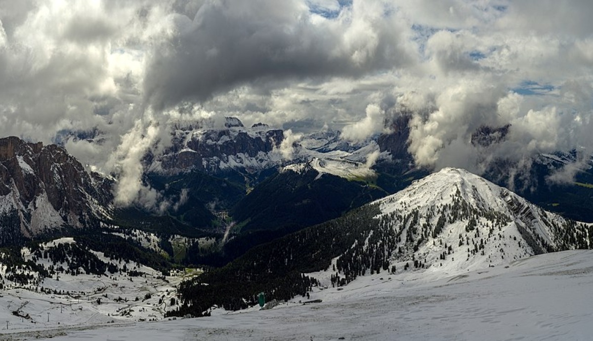 dolomites mountains that rose from sea