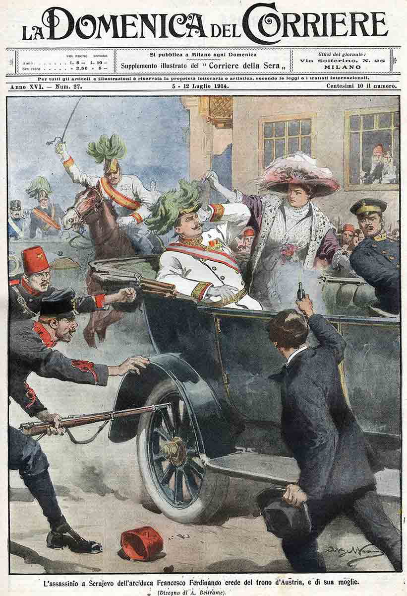 domenica del corriere assassination archduke franz ferdinand 1914