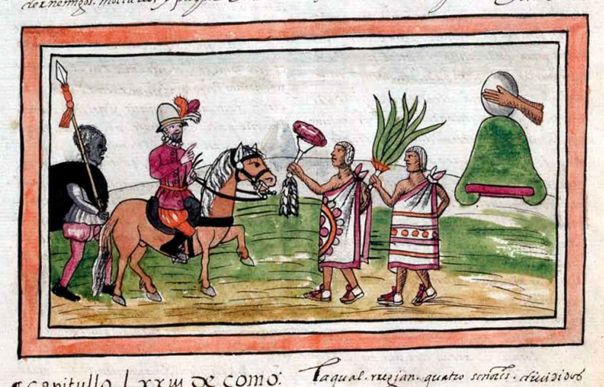 duran codex tlaxcalans welcoming cortes