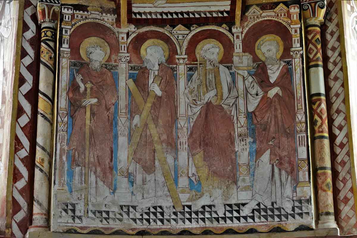 early c12th apse wall painting