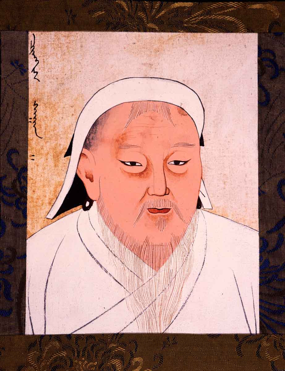 gengis khan watercolor