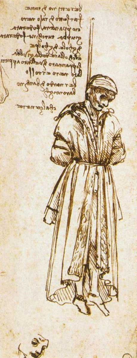 hanging of bernardo bandini baroncellu da vinci