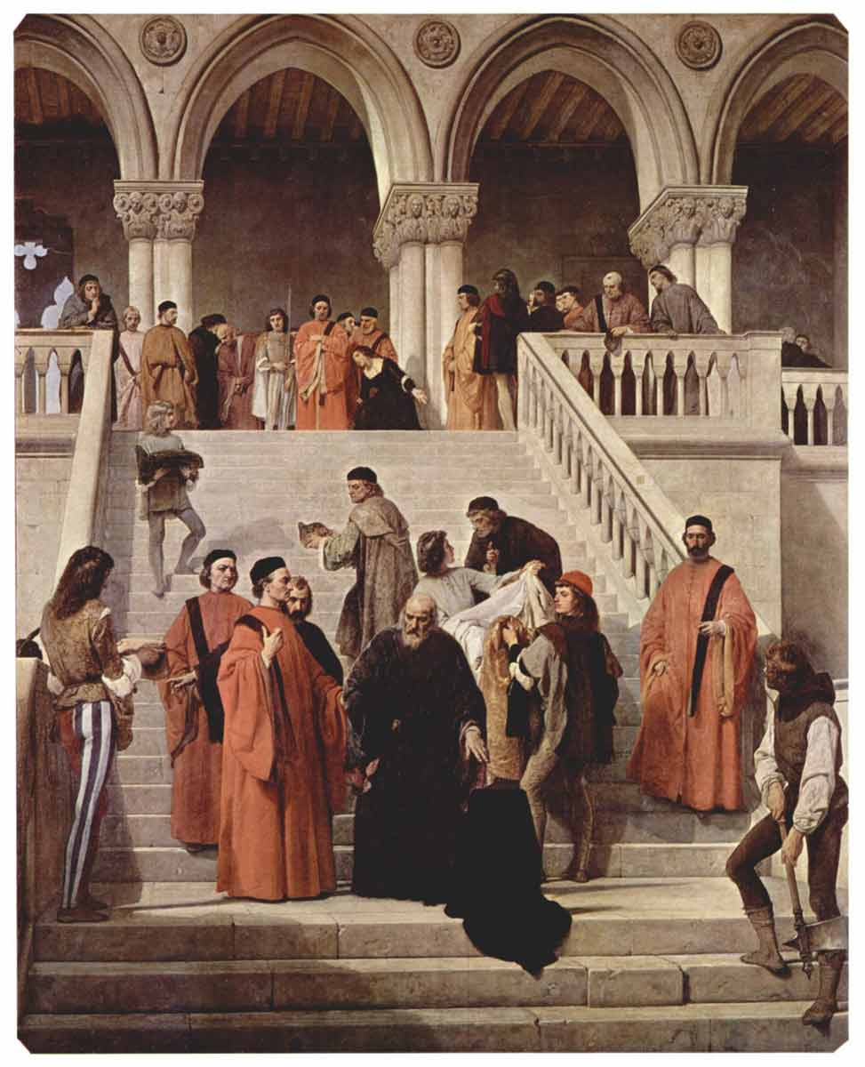 hayez final moments doge marin faliero del piombo staircase painting