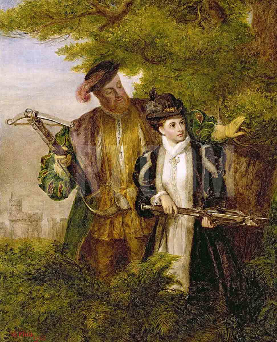 henry and anne boleyn hunting