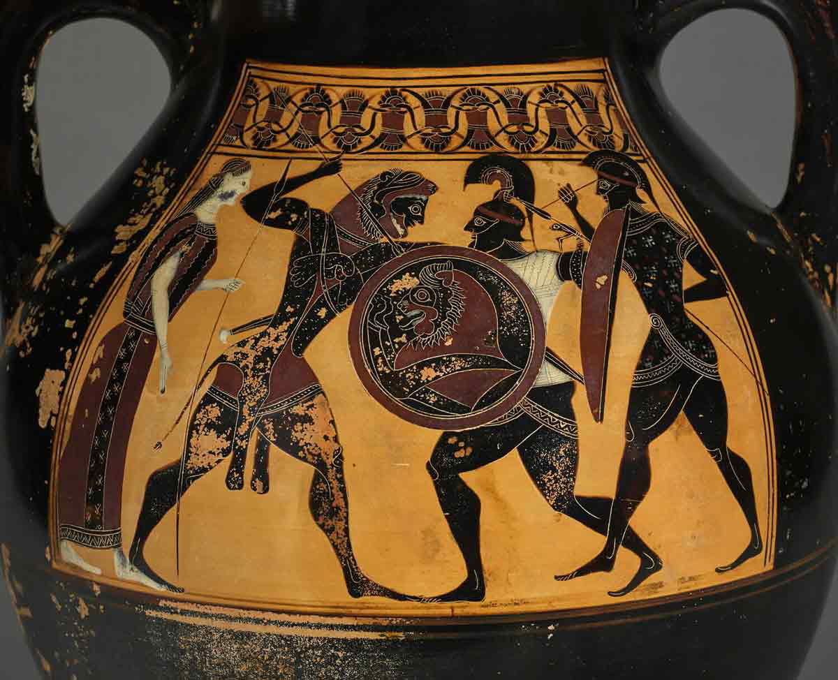 heracles cycnus ares athena