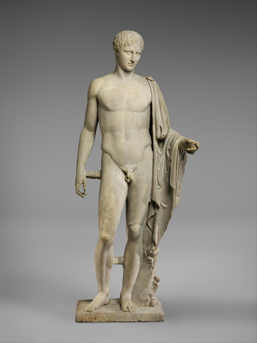 hermes marble statue roman