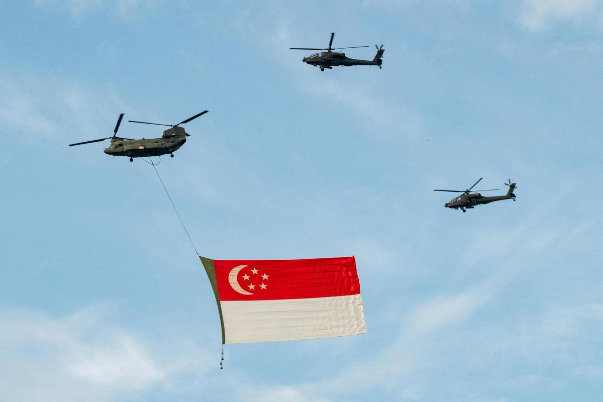 history singapore flag
