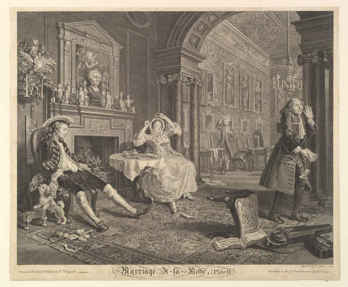 hogarth marriage print