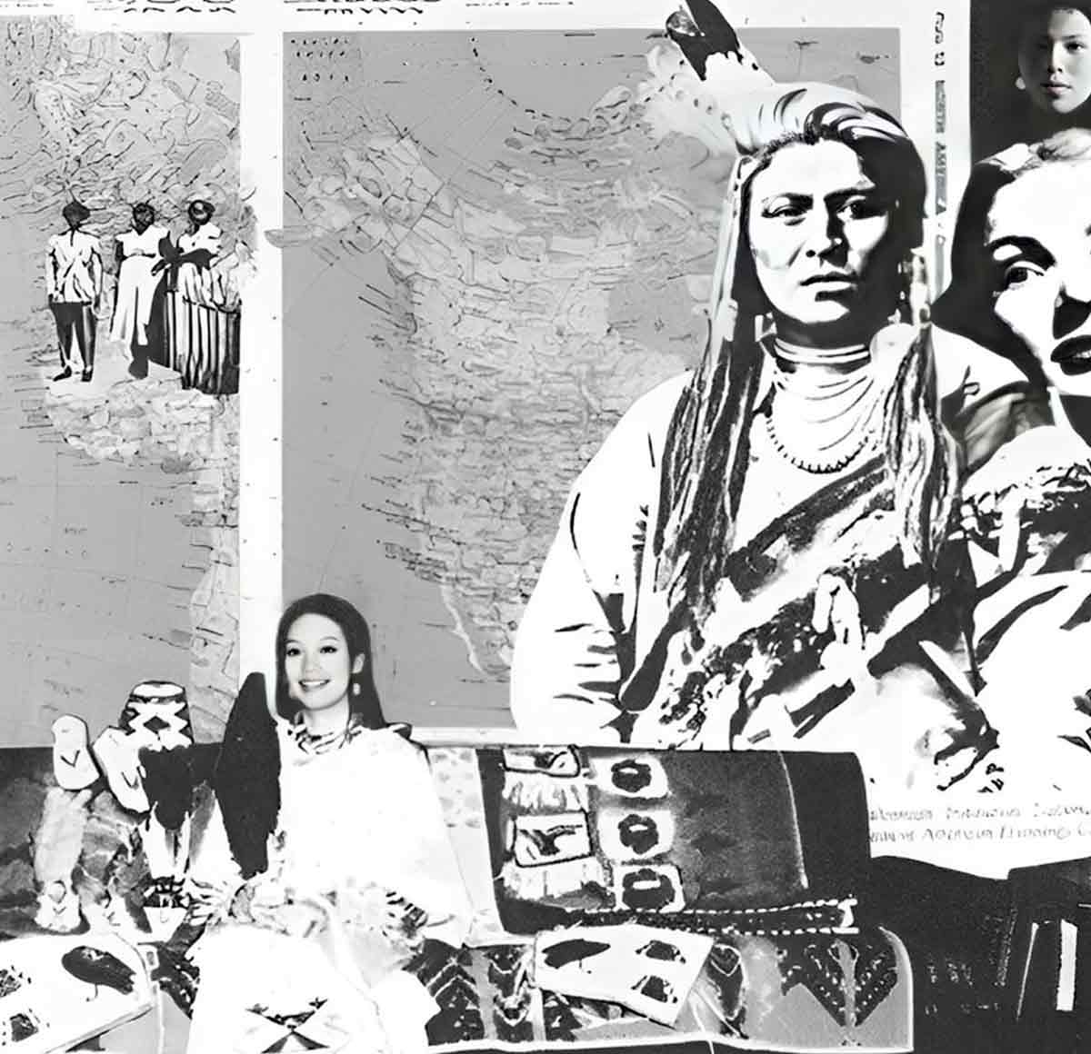 hulleah tsinhnahjinnie white buffalo woman collage