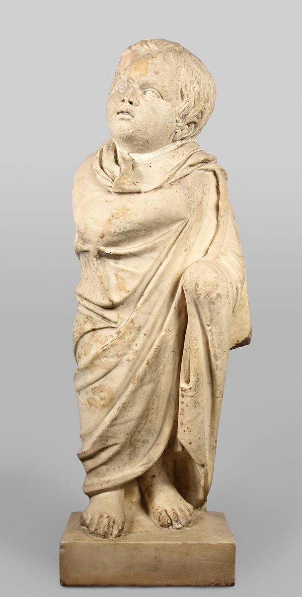 infant hermes marble statue
