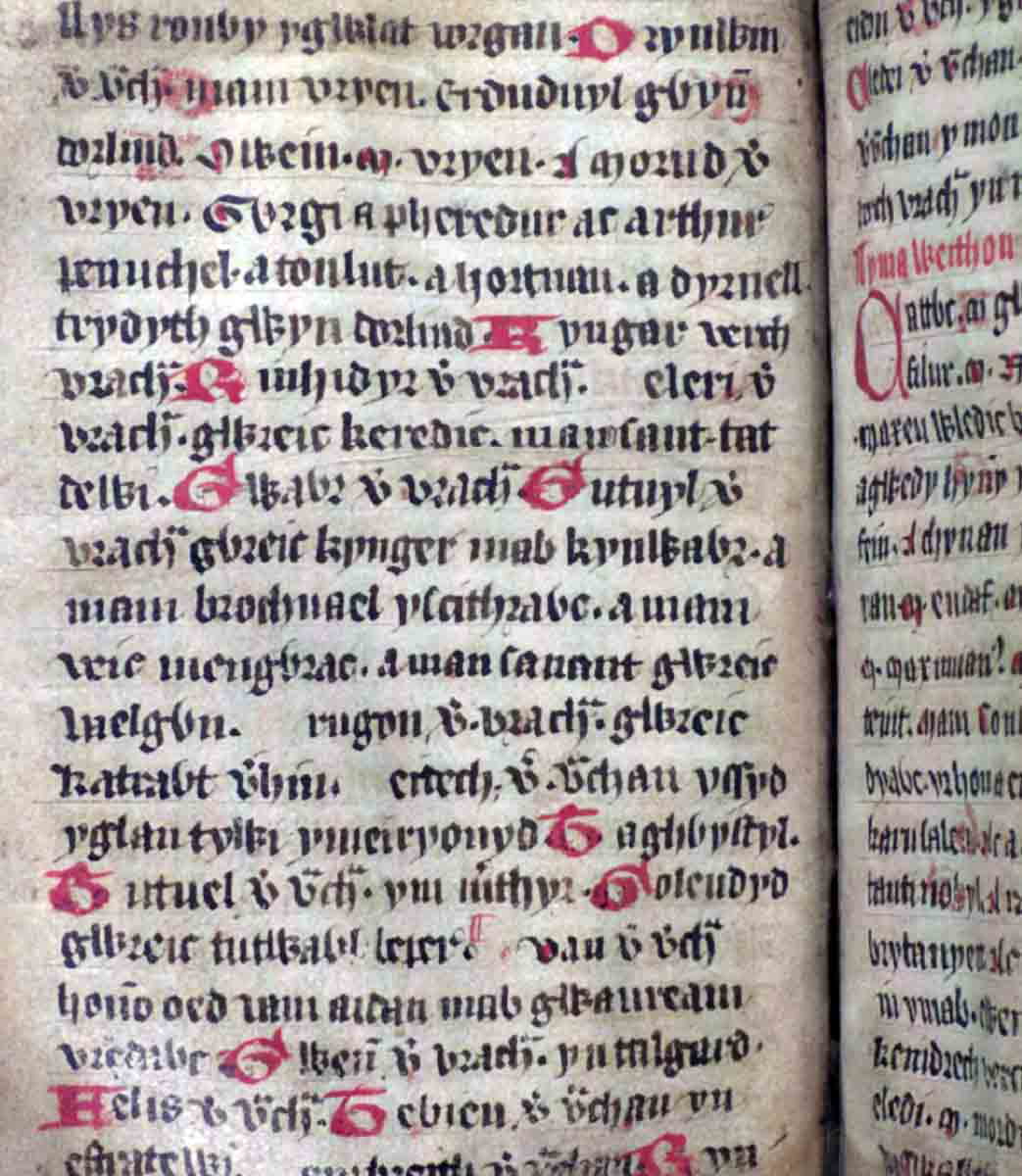 jesus college ms 20 genealogies folio 33v daughters brychan