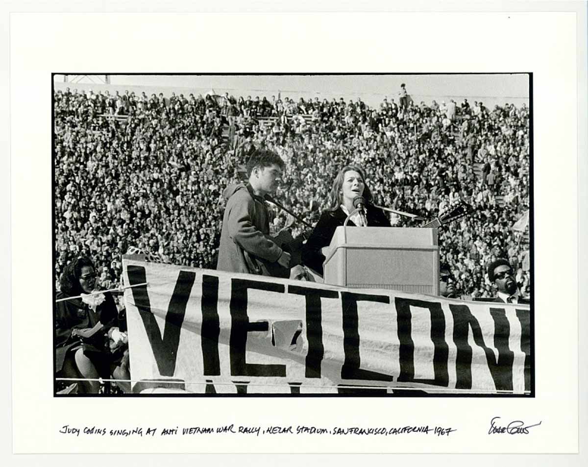 judy collins anti war rally
