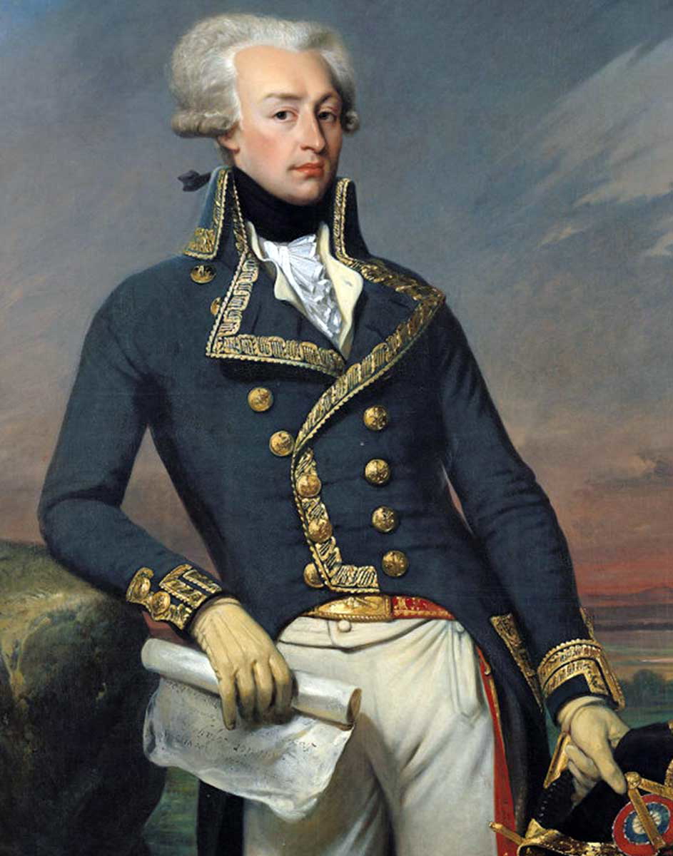 lafayette leaning in uniform