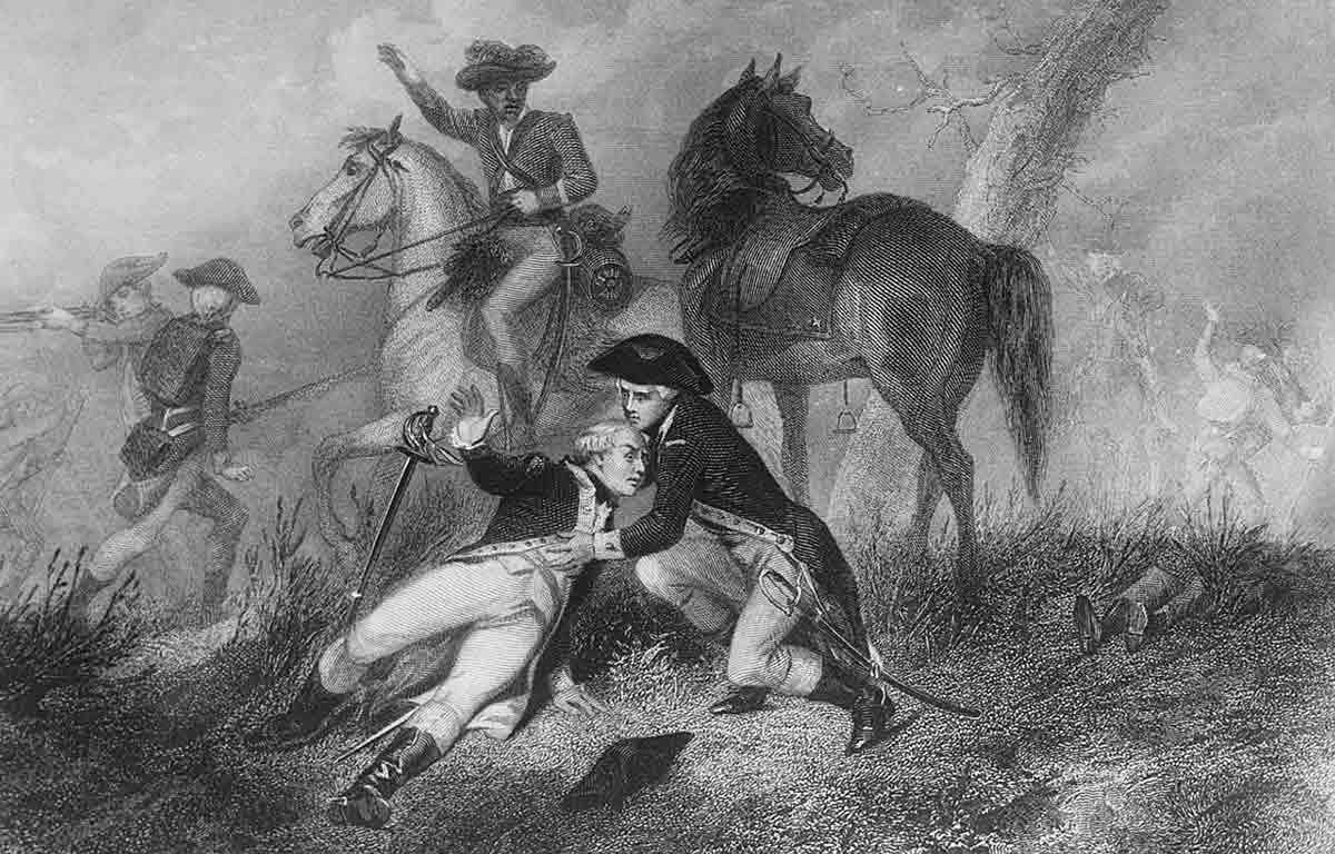 lafayette wounded at brandywine