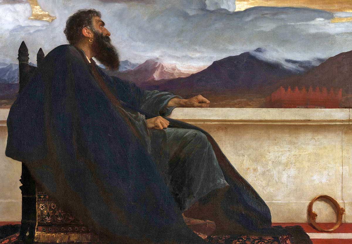 leighton david oh that i had wings painting
