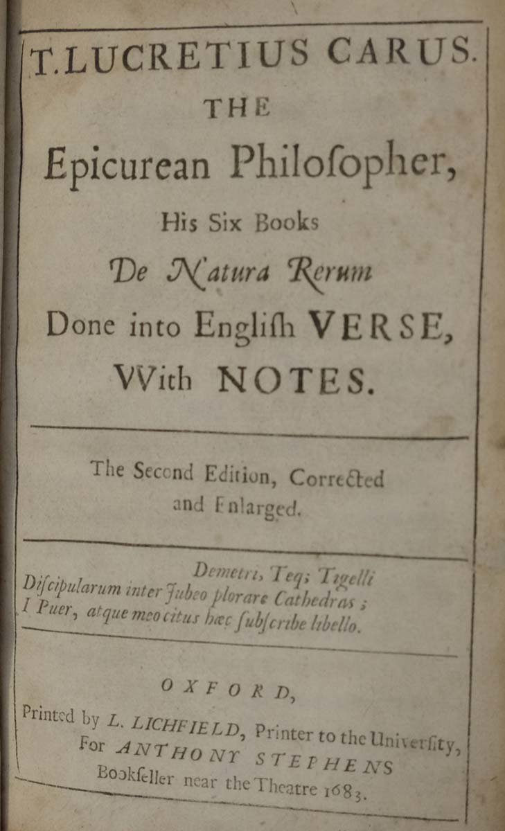 lucretius manuscript