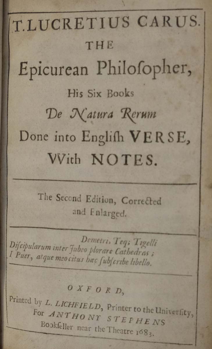 lucretius manuscript